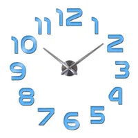 Wall Clock Watch Clocks Horloge 3d Diy Acrylic Mirror Stickers