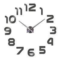 Wall Clock Watch Clocks Horloge 3d Diy Acrylic Mirror Stickers