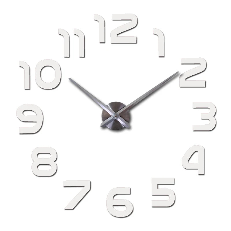 Wall Clock Watch Clocks Horloge 3d Diy Acrylic Mirror Stickers