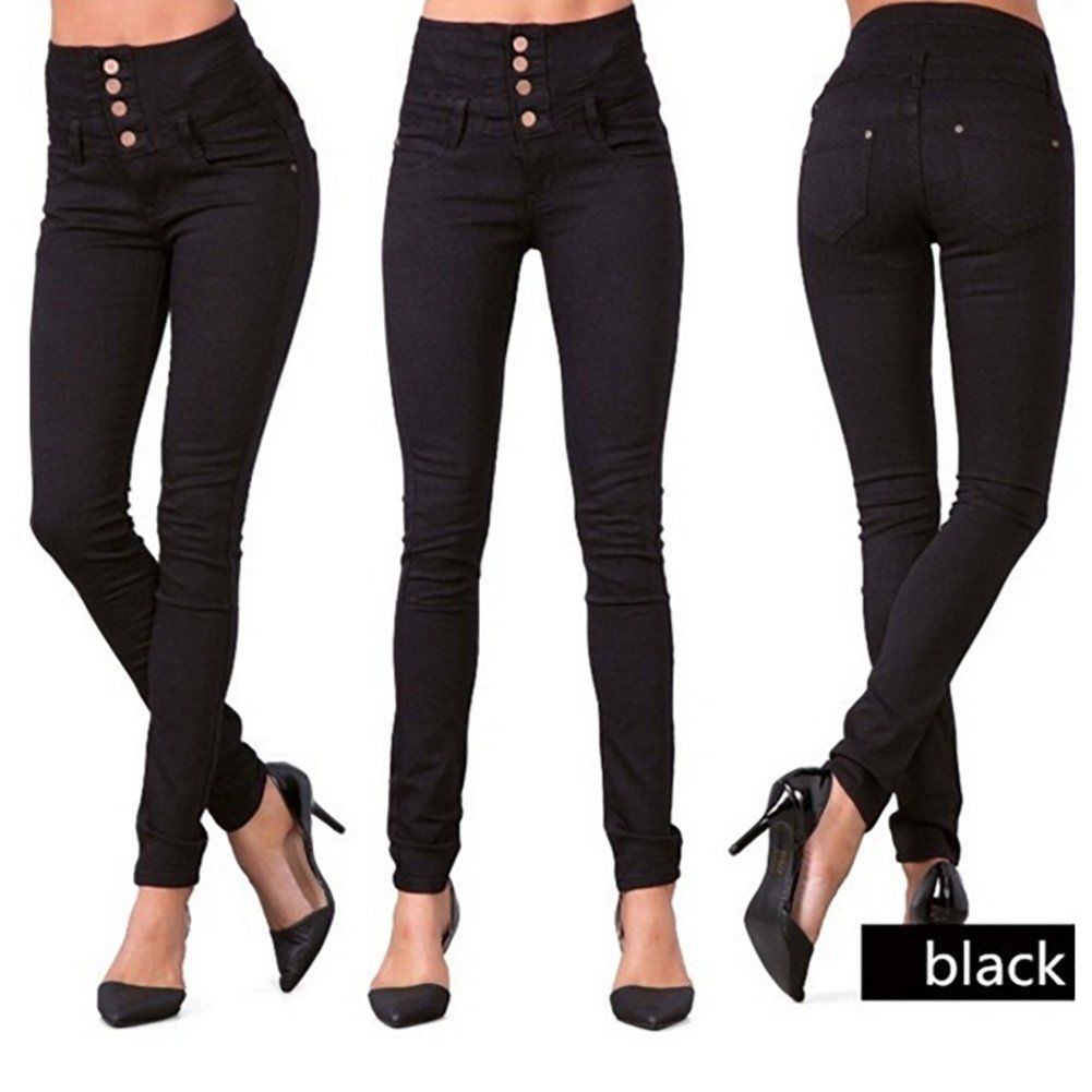 Hot High Quality Wholesale Woman Denim Pencil Pants Top Brand Stretch Jeans High Waist Pants Women High Waist Jeans