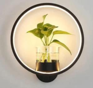 Nordic Planter Lamp - Simple Creative Wall Light for Bedroom