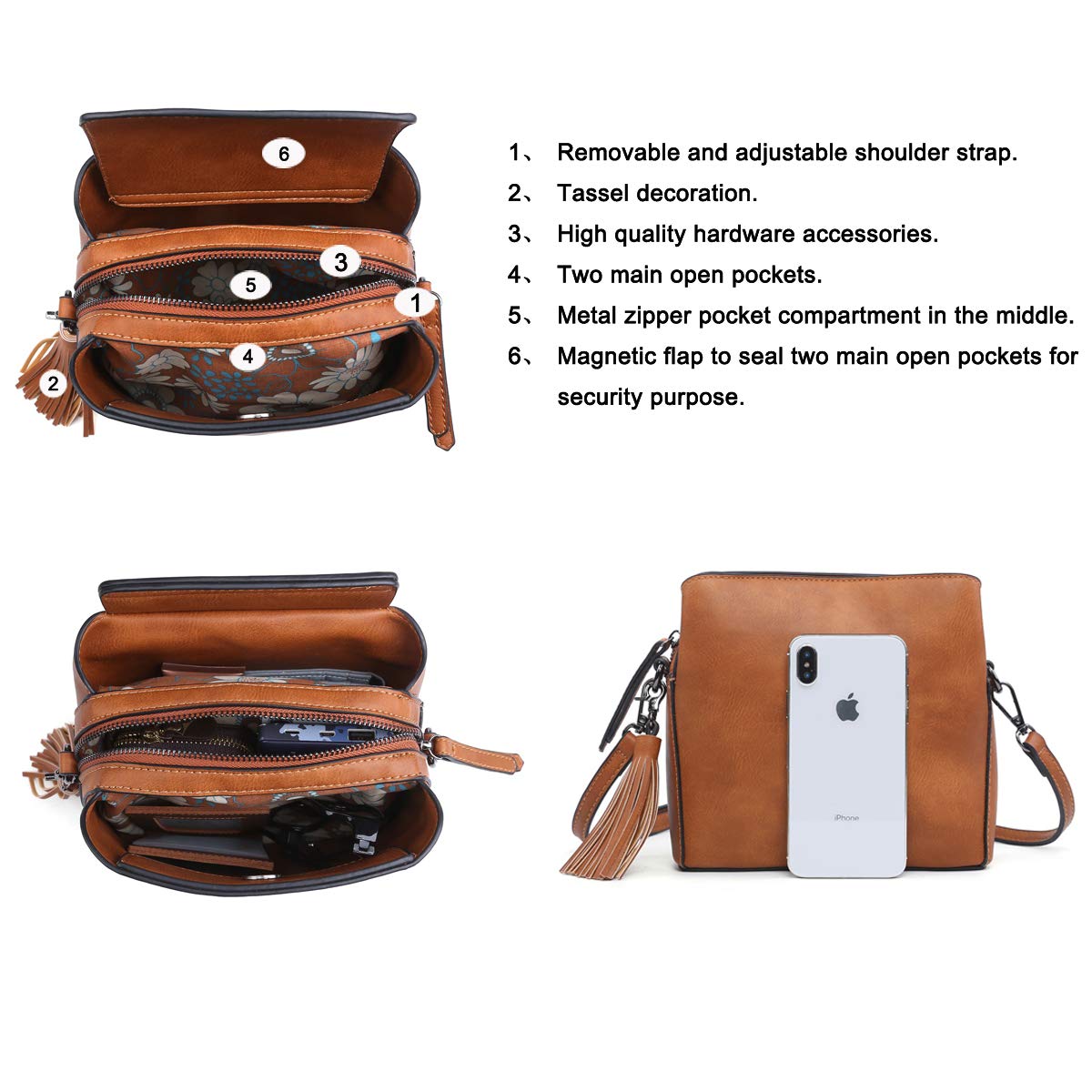 Mini Shoulder Bag With Multipockets 2658TN