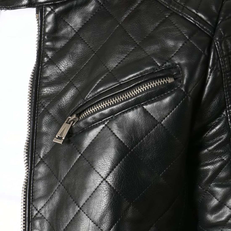 Men's Leather Bomber Jacket Stylish