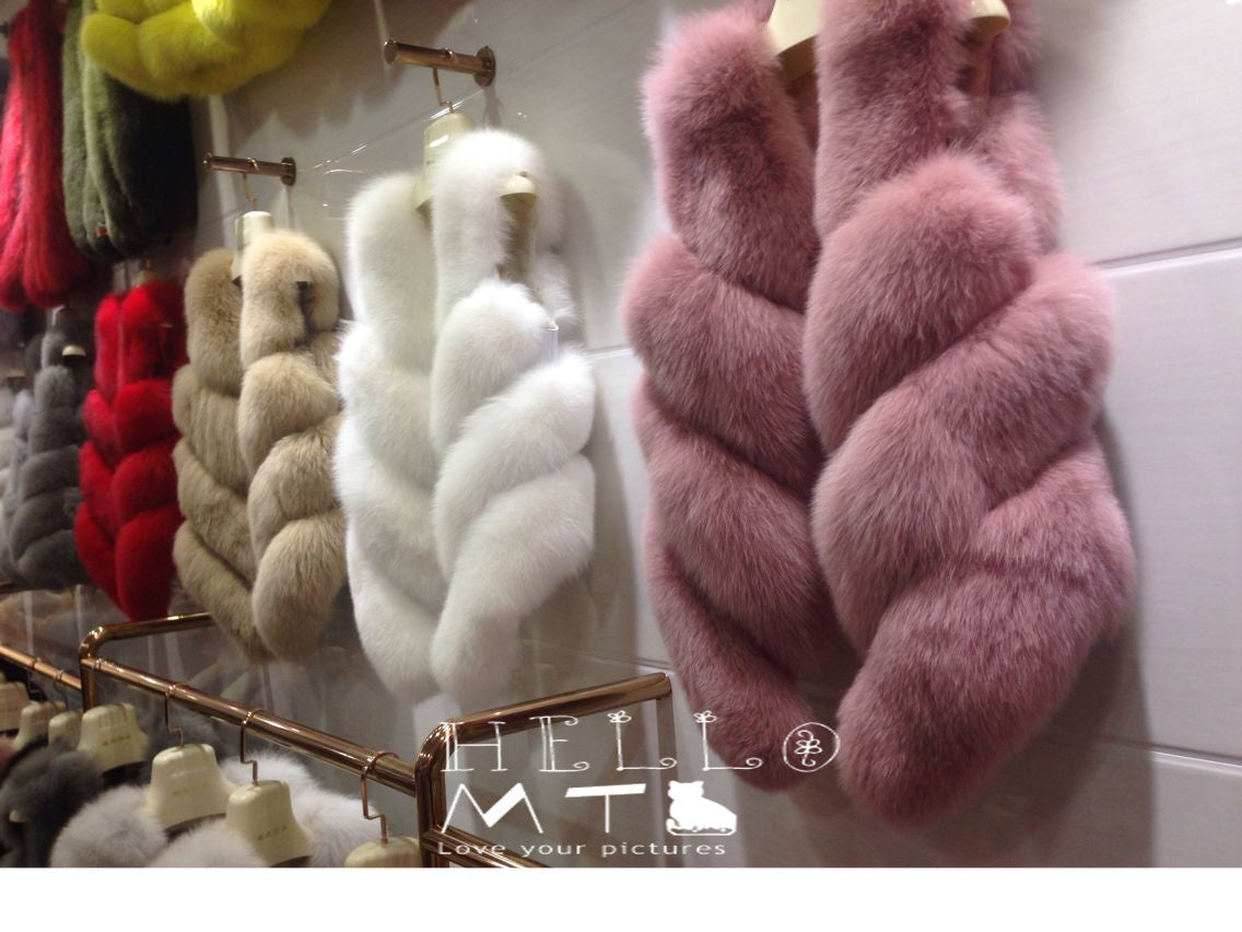 Faux Fur Sleeveless Vest Winter Thick Coats