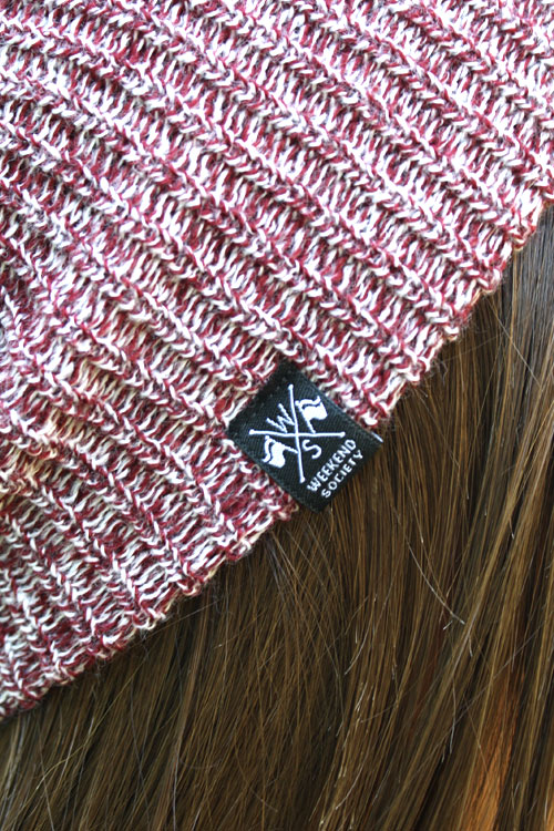 WKND Label Beanie (Burgundy)