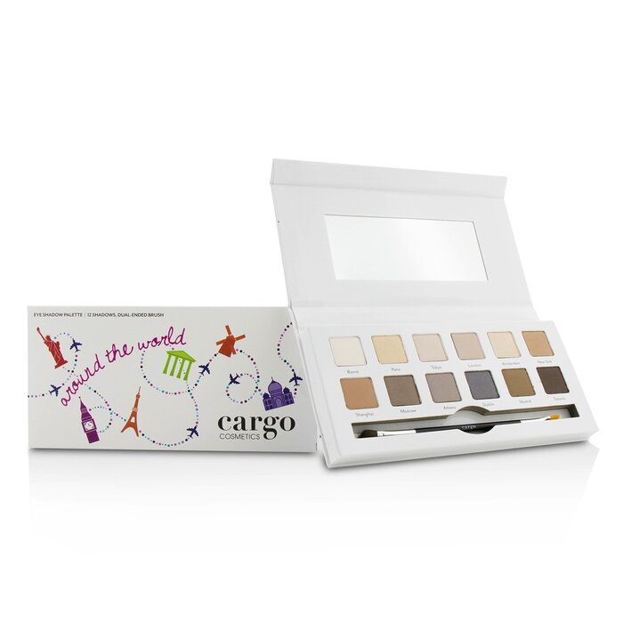 CARGO - Around the World Eye Shadow Palette (12x Eye Shadow, 1x Shadow Brush)