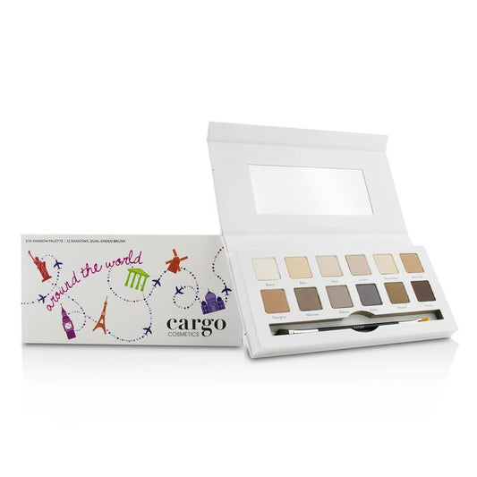 CARGO - Around the World Eye Shadow Palette (12x Eye Shadow, 1x Shadow Brush)