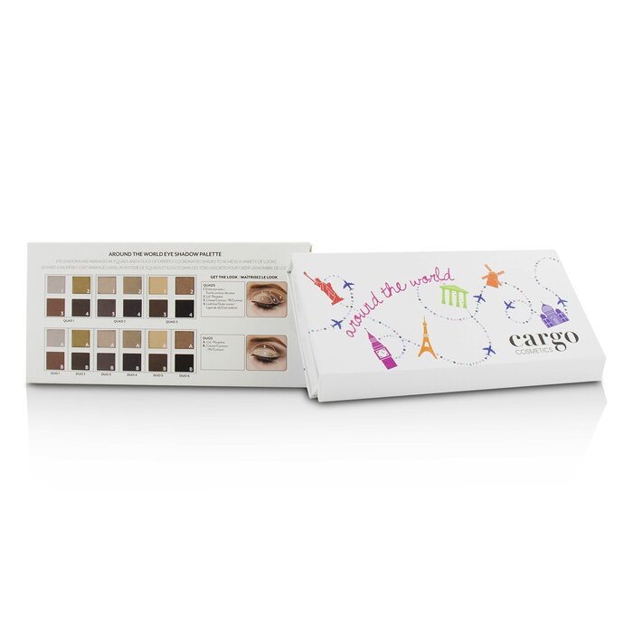 CARGO - Around the World Eye Shadow Palette (12x Eye Shadow, 1x Shadow Brush)