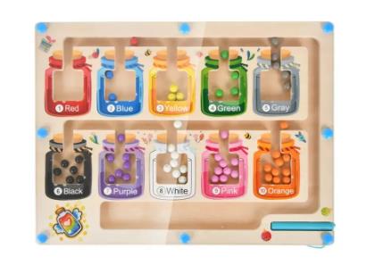 Magnetic counting color classification board