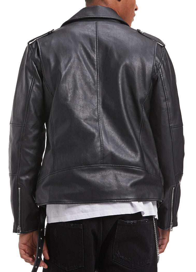 Men's P.U Biker Jacket.