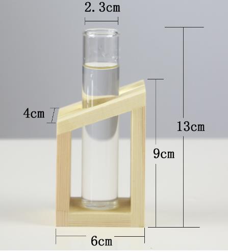 Test tube glass vase ornaments creative wooden frame hydroponic plant container home desktop decorations